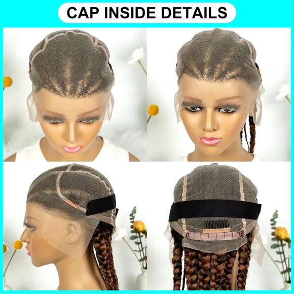 Brand New Braided Wig Synthetic Short Cornrows - Picture 6 of 7